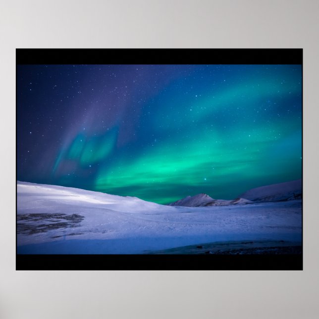 Northern lights custom personalise project home poster (Front)