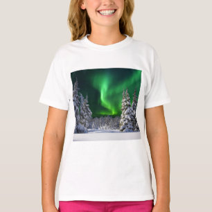 Northern lights during winter  T-Shirt