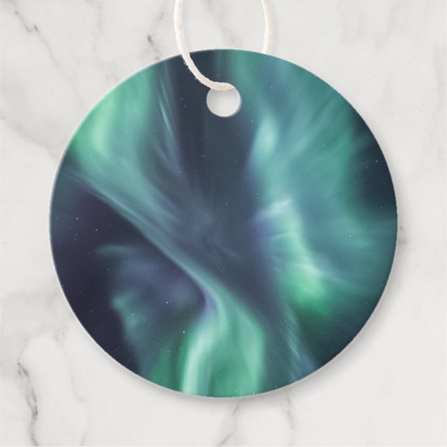 Northern Lights Favour Tags (Front)