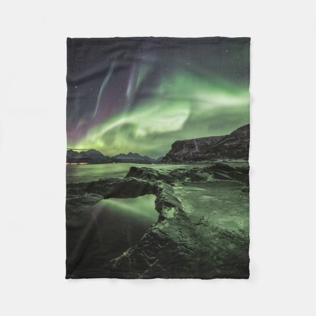 Northern Lights Fleece Blanket (Front)