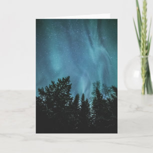 Northern Lights Forest Card