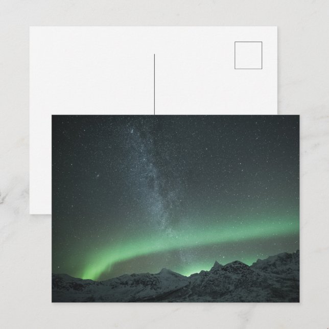 Northern Lights Galaxy Postcard (Front/Back)
