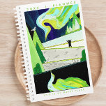 Northern Lights Happy Place Planner<br><div class="desc">Stay organised and inspired with our non-dated Monthly Planner featuring a delightful illustration of the enchanting Northern Lights. Embrace the cheerful and joyous vibes brought to life by the bright colours and original unique art, catering to women who value both functionality and creativity in their planners. This monthly planner is...</div>