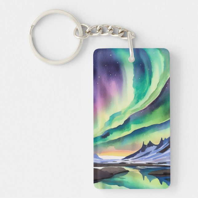Northern Lights Iceland Keychain (Front)