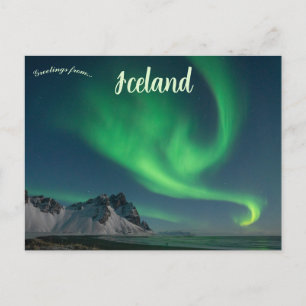 Northern Lights in Iceland Postcard