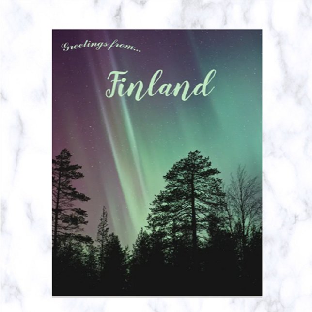 Northern Lights in Someroharju Finland Postcard (Creator Uploaded)