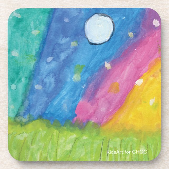 Northern Lights - KidsArt for CHOC Coaster (Front)