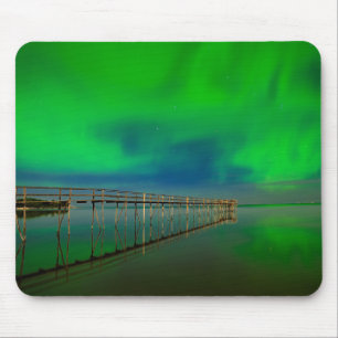 Northern Lights Lake Winnipeg Canada, Manitoba Mouse Pad