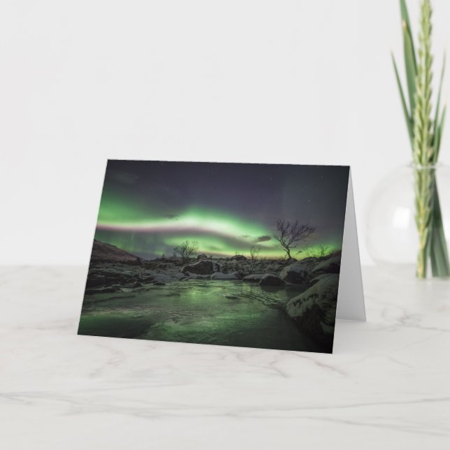 Northern Lights Landscape Card (Front)