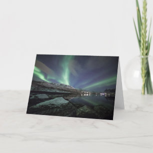 Northern Lights Landscape Photo Card