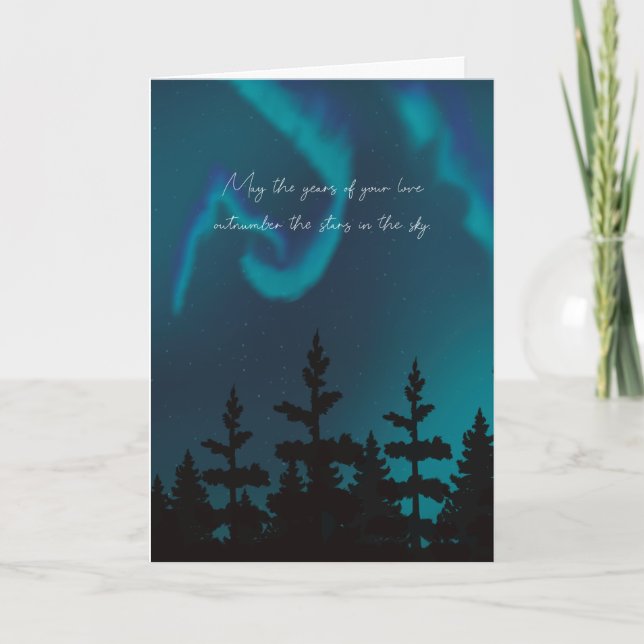 Northern Lights Love Card (Front)