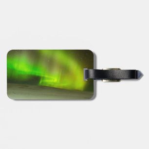 Northern Lights Luggage Tag w/ leather strap