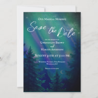 Northern Lights Magical Moment Save the Date