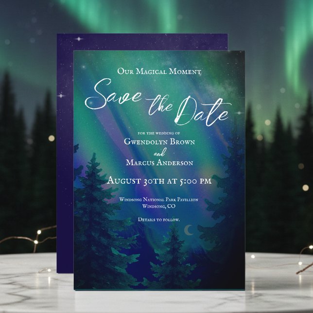 Northern Lights Magical Moment Save the Date (Creator Uploaded)
