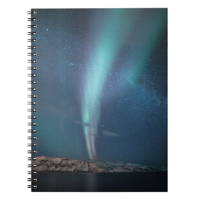 Northern Lights Milky Way Notebook (Front)