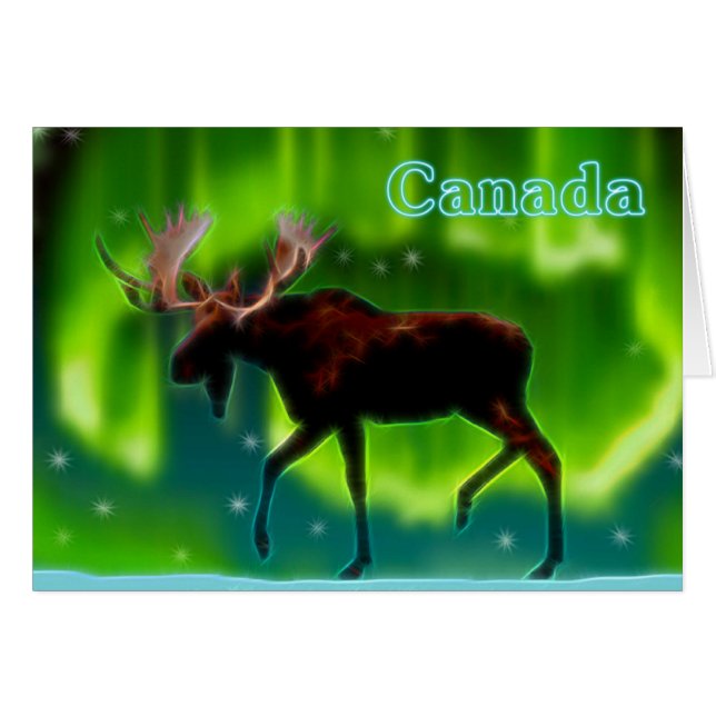 Northern Lights Moose (Front Horizontal)