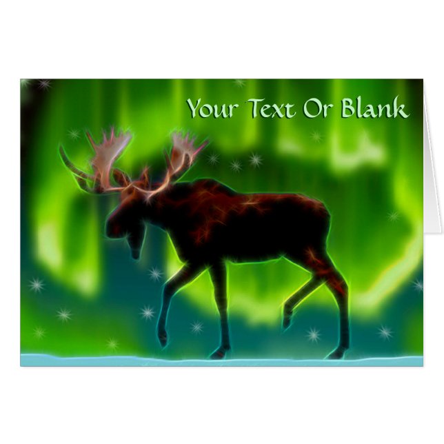 Northern Lights Moose (Front Horizontal)