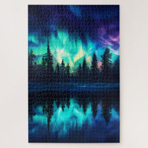 Northern Lights, Nature Aurora Borealis 1000 Pc  Jigsaw Puzzle