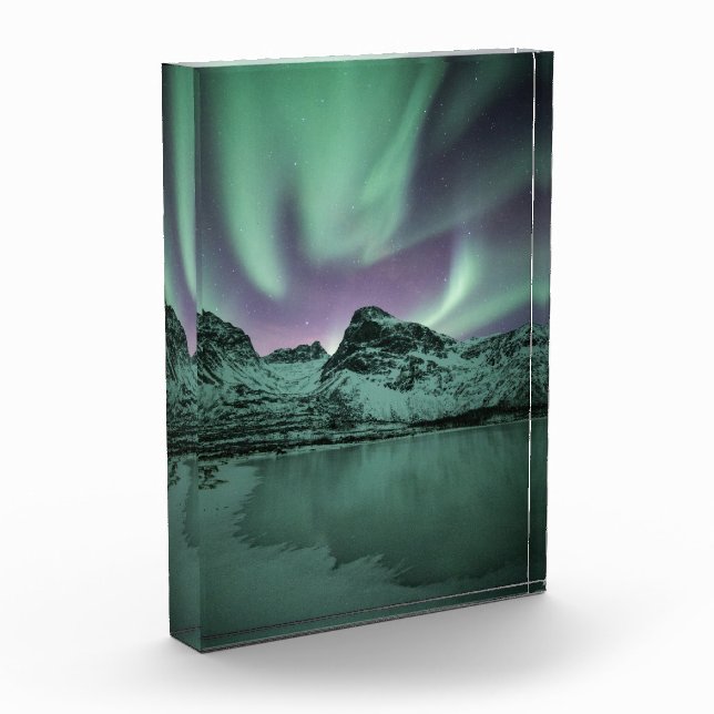 Northern Lights Nature Photo Block (Left)