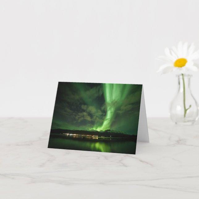 Northern Lights Nature Photo Card (Small Plant)