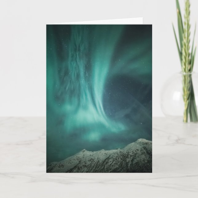Northern Lights Nature Photo Card (Front)