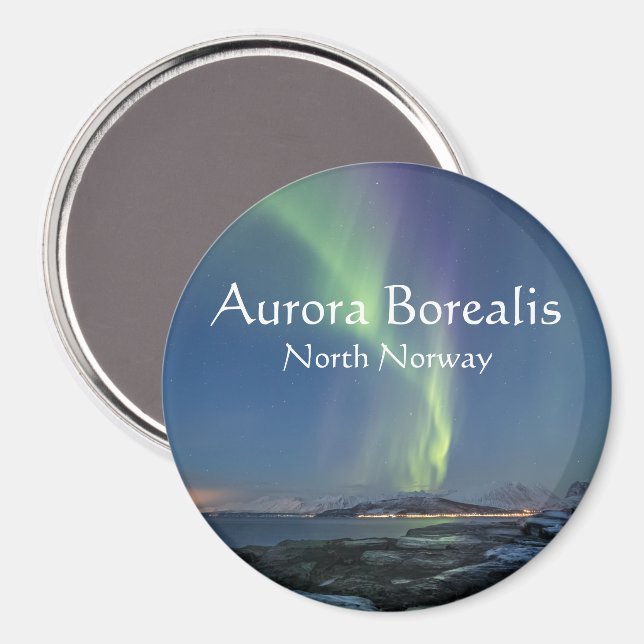 Northern Lights Nature Photo Magnet (Front/Back)