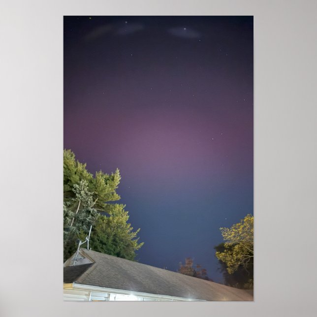 Northern Lights New Jersey Poster (Front)