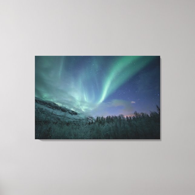 Northern Lights North Norway Canvas Print (Front)