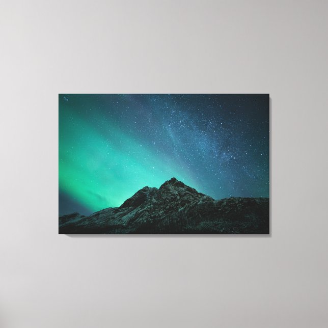 Northern Lights North Norway Canvas Print (Front)