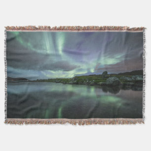 Northern Lights North Norway Throw Blanket
