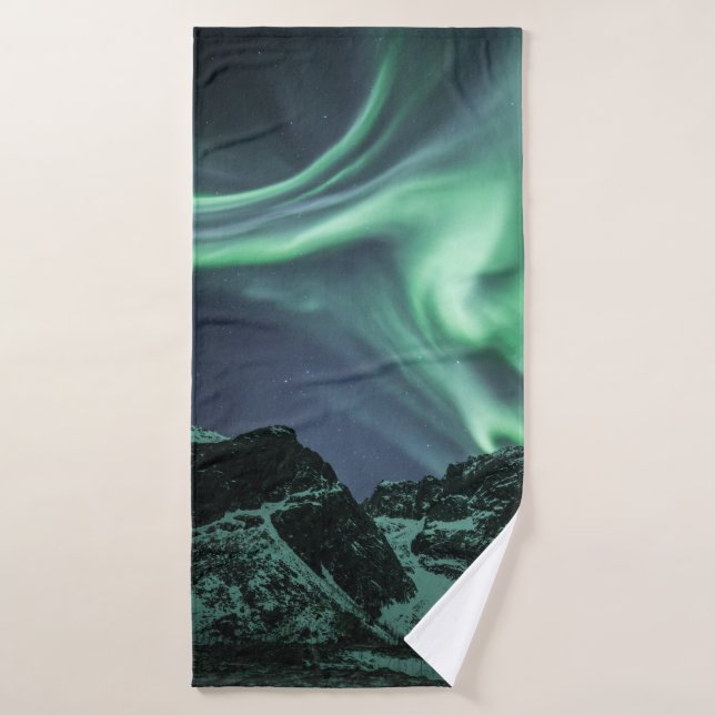 Northern Lights Norway Bath Towel (Bath Towel)