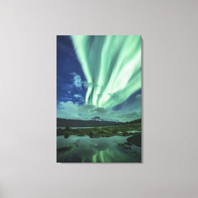 Northern Lights Norway Canvas Print (Front)