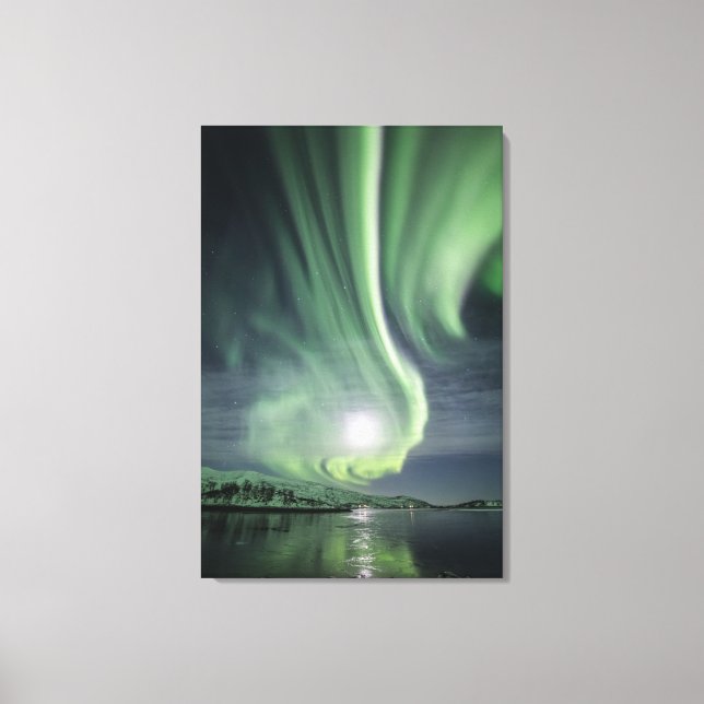 Northern Lights Norway Canvas Print (Front)