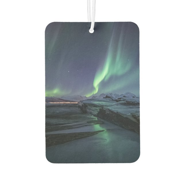 Northern Lights Norway Car Air Freshener (Back)