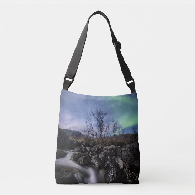Northern Lights Norway Crossbody Bag (Front)