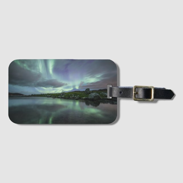 Northern Lights Norway Luggage Tag (Front Horizontal)