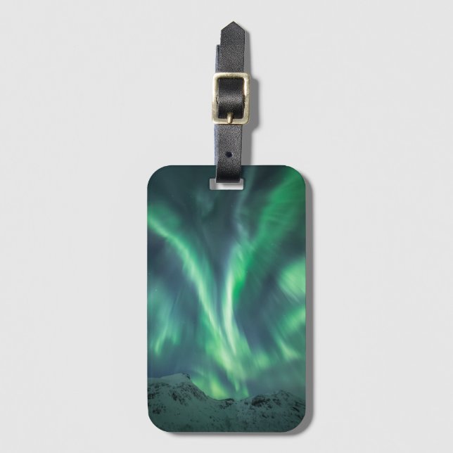 Northern Lights Norway Luggage Tag (Front Vertical)