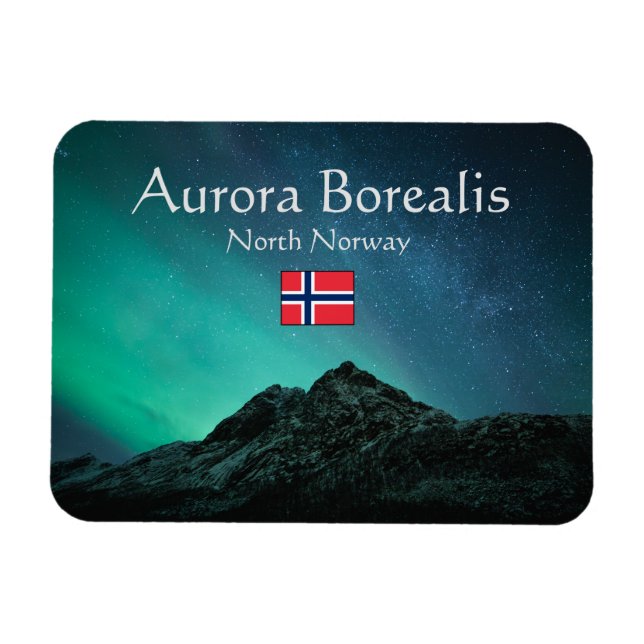 Northern Lights Norway Magnet (Horizontal)