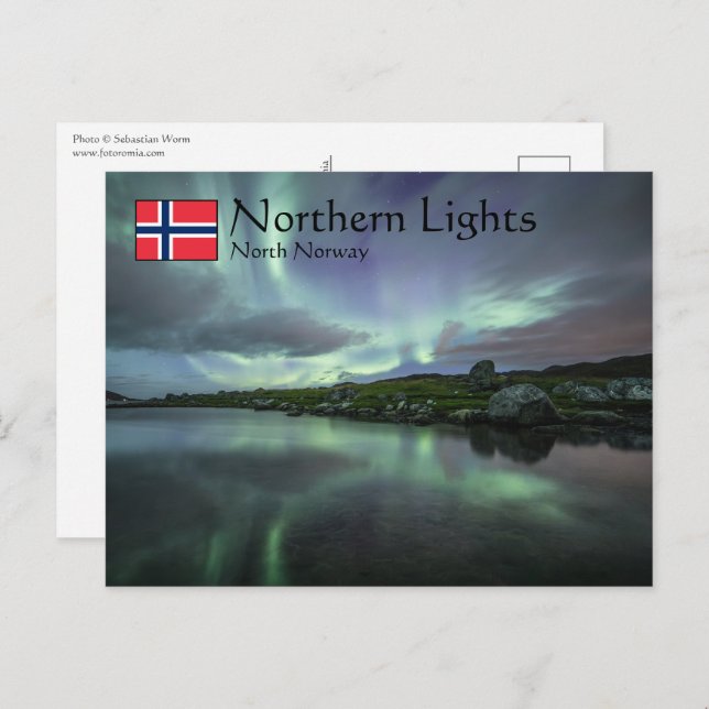 Northern Lights Norway Postcard (Front/Back)