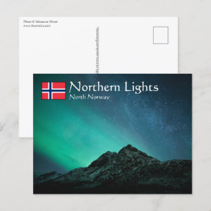 Northern Lights Norway Postcard