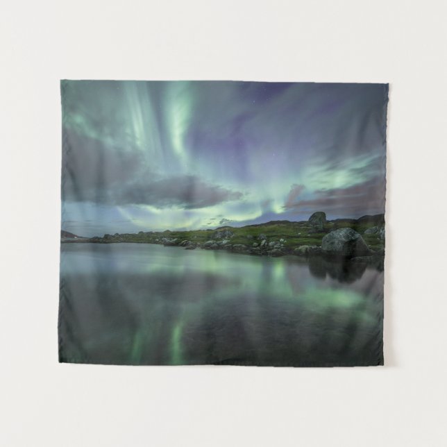 Northern Lights Norway Tapestry (Front (Horizontal))