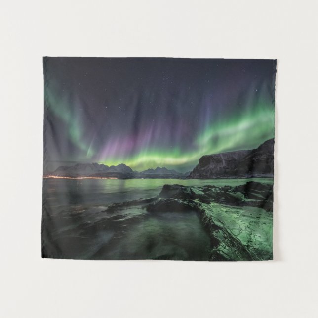 Northern Lights Norway Tapestry (Front (Horizontal))