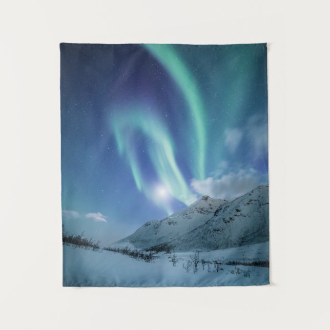 Northern Lights Norway Tapestry (Front)