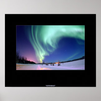 Northern Lights Over Bear Lake, Alaska Poster