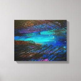 Northern Lights Painting Canvas Print