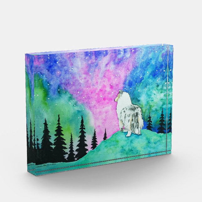 Northern Lights Photo Block (Left)