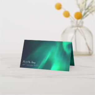 Northern Lights Place Card