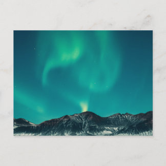 Northern lights postcard