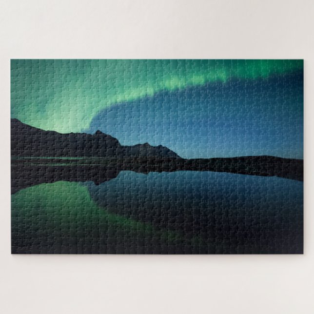 Northern Lights Reflection Jigsaw Puzzle (Horizontal)