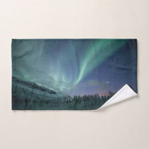 Northern Lights Scandinavia Hand Towel